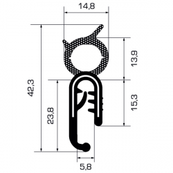 Profilo Bulbo Superiore cod. 02.0001710122.941