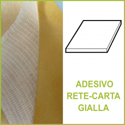 Lastra biadesivo rete-carta gialla (NBR 180)