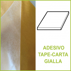 Lastra biadesivo tape-carta gialla (SBR 130)