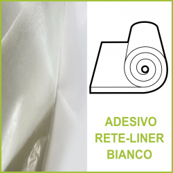 Rotolo biadesivo rete-liner bianco (SBR 130)