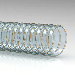 Tubo per aspirazione polveri e materiali abrasivi spirale rinforzata acciaio armonico ramato