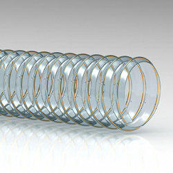 Tubo per aspirazione polveri e materiali abrasivi spirale acciaio armonico ramato