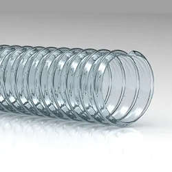 Tubo per aspirazione polveri e materiali abrasivi spirale acciaio armonico zincato