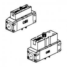 VALVOLE ISO 5599/1 ELETTROPNEUMATICHE SERIE ISV CON CONNETTORE M12