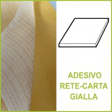 Lastra biadesivo rete-carta gialla (SBR 130)